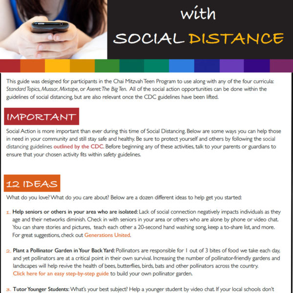 Social Action with Social Distance