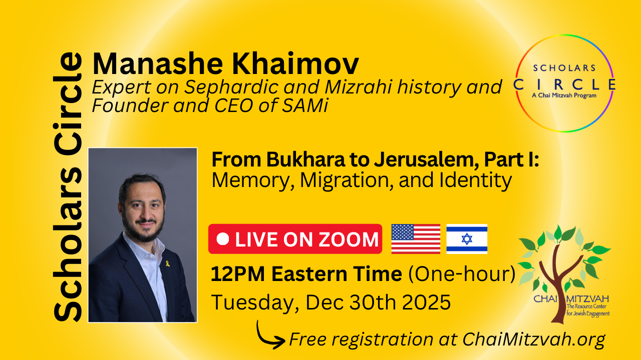 From Bukhara to Jerusalem, Part I: Memory, Migration, and Identity